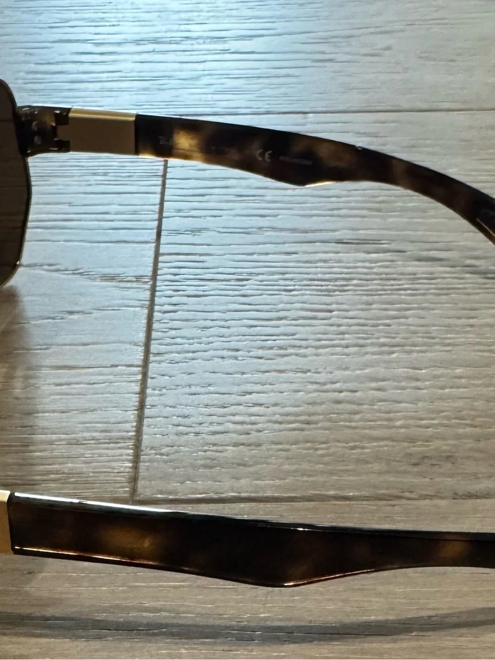 Ray-Ban Polarized Brown Lens Sunglasses with Gold Frame